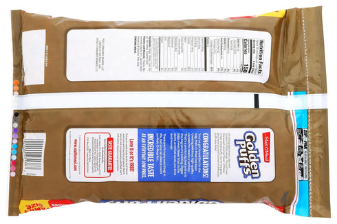 26.5 oz. Malt-O-Meal Golden Puffs Cereal, Bulk Bagged Cereal, Bag
