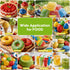 4 Set 0.25 oz (6 ml)/Bottles Natural Food Coloring - FD&C & Artificial Dye Free Formula Color Natural Food Dye