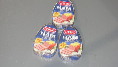 GEEGVV 12oz( Pack 3) Celebrity Boneless Cooked Ham Fat Free