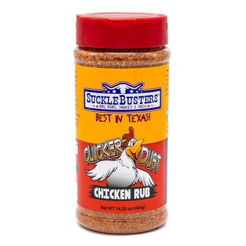 Clucker Dust by SuckleBusters: Sweet & Spicy Chipotle Pepper Chicken Seasoning, Medium Heat, Gluten-Free, No MSG,