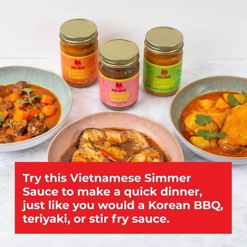 20 12 oz (Pack 2) Red Boat Fish Sauce Vietnamese Lemongrass Curry | Deliciously complex flavors ready in min | Simple