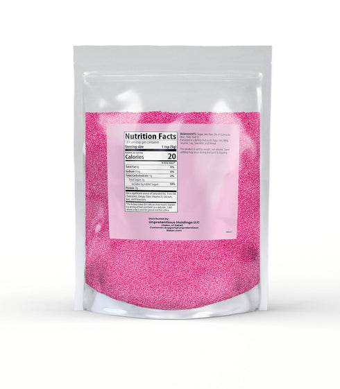 (32 Unpretentious Pink Sanding Sugar, Colorful Sugar Crystals for Festive Holiday Baking Ounces)