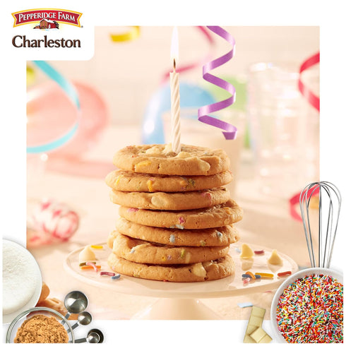 8 8.6 oz. Pepperidge Farm Charleston Birthday Cake Cookies, Soft Baked Cookies, Bag