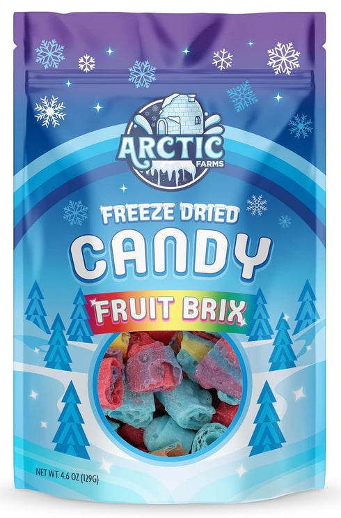 (4.6oz, Arctic Farms Freeze Dried Candy Fruit Roll Bagged and Boxed (Assorted Flavors) Assorted Brix)