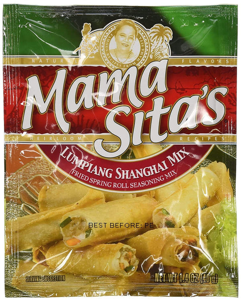 Mama Sitas Lumpiang Shanghai Mix, Fried Spring Roll Seasoning Mix, 2 Pack