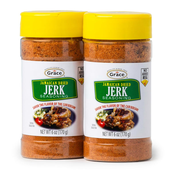 Grace Jamaican Dry Jerk Seasoning 6oz - 2 Pack - Jamaican Style