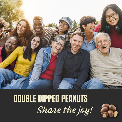 (1 Double Dipped Peanuts Milk Chocolate Covered Peanuts Pound) Wholesale Bulk Candy, Snack Nuts