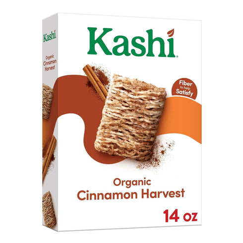 Kashi Breakfast Cereal, Fiber Cereal, Family Breakfast, Cinnamon Harvest, 14oz Box (1