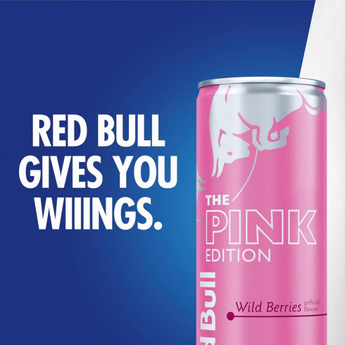 114mg 12 Oz, 6 Packs 4 (Pack 24) Red Bull Wild Berries, Pink Edition, with Caffeine plus Taurine & B Vitamins, Fl