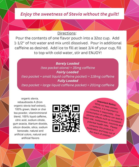 10 Pack 25+ 3 Loaded Tea - You Pick | Choose From Flavor Combinations Featuring Cherry, Strawberry, Coconut, Passion