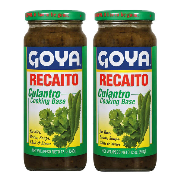 Recaito Culantro Cooking Base by Goya - Cilantro Cooking Base with Onions, Garlic, Green Bell Peppers, Latino