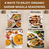 SPICY ORGANIC Garam Masala Powder 8 oz. - Traditional Indian Spice Mix for Curry, Chicken, Rice, Soups, Stews, Tofu,
