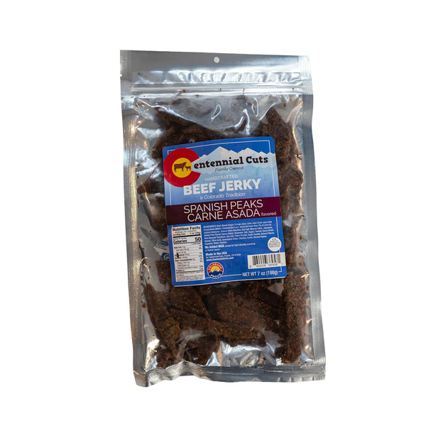 Centennial Cuts Beef Jerky Spanish Peaks Carne Asada, High Protein, 7 oz