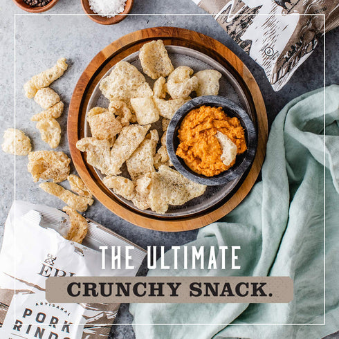EPIC Sea Salt & Pepper Pork Rinds - Keto Friendly, Paleo Friendly, 2.5 oz