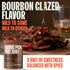 DOUBLE NEAT 2 Pack 3 Barrel Pick Bourbon Glazed Beef Jerky Gluten Free Gourmet Stocking Stuffers Men Whiskey Infused