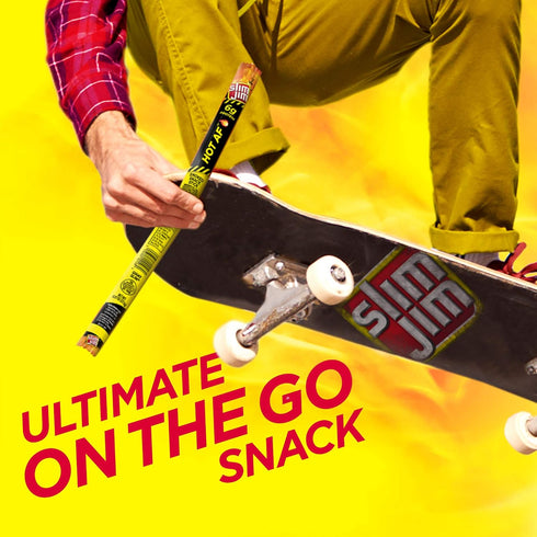 6g 0.97 oz. (24 Count) Slim Jim Giant Smoked Meat Sticks, Hot AF Flavor, Protein Per Stick
