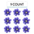 3 Count Global Sugar Art Clematis Sugar Cake Flowers, Light Purple, by Chef Alan Tetreault