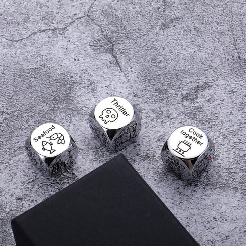 Valentines Day Gifts for Her Him, Valentines Gifts for Women Anniversary Date Night Gifts for Men Women Food Movie Dice