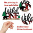 Lumberjack Wild One Cake Topper, Buffalo Plaid Camping Wild Bear 1st Birthday Cake Decor, Baby Birthday Party