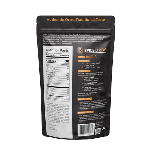 2 Spice Orbs Birria Seasoning Mix - Authentic Mexican Birria Spice Orb Bombs, Large Seasoning Balls for Tacos