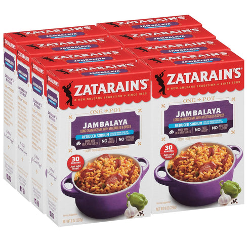 Zatarain's Reduced Sodium Jambalaya, 8 oz (Pack of 8)