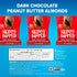 Pack, 0.46 oz Pack 25 SkinnyDipped Snack Attack Minis Almond Variety Healthy Snack, Plant Protein, Gluten Free, Mini