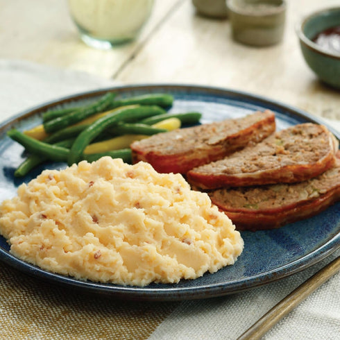 100% 4 4 (Pack 12) Idahoan Applewood Smoked Bacon Mashed Potatoes, Naturally Gluten-Free, Real Idaho Potatoes, servings