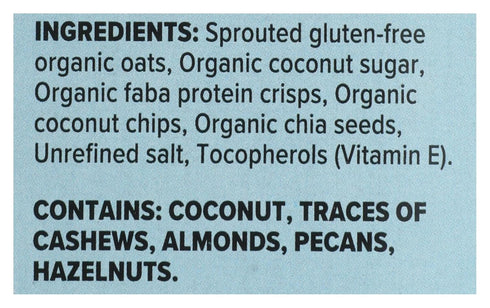 11.6oz One Degree Organic Foods Gluten Free Sprouted Coconut Chia Protein Instant Oatmeal