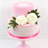 4 Count Global Sugar Art Peony Rose Sugar Cake Flowers, White, by Chef Alan Tetreault