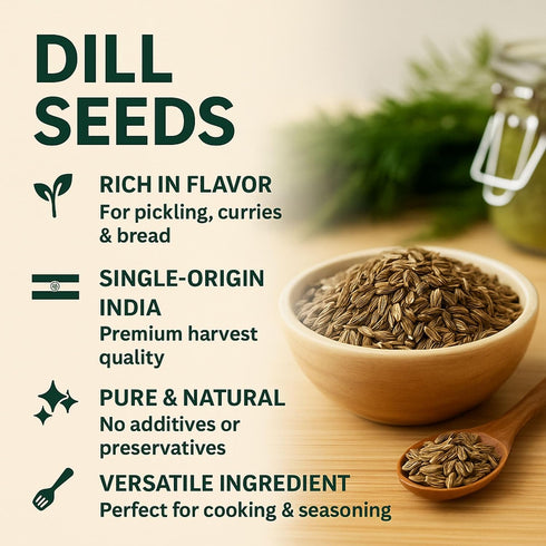 4 oz SPICY PANTRY Dill Seeds Whole, Aromatic Spice for Pickling, salad dressings, soups, stews, breads, European