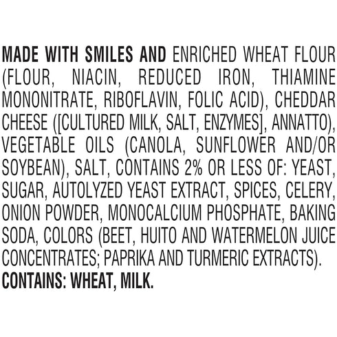 Goldfish Colors Cheddar Crackers, Snack Pack, 0.9 oz, 9 CT Multi-Pack
