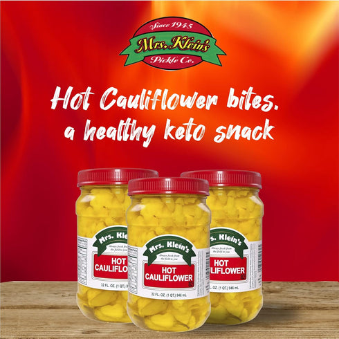 Mrs Kleins Cauliflower Bites | Hot & Spicy cauliflower florets | Unique salad toppings | Low Carb Snack | Vegan snack |