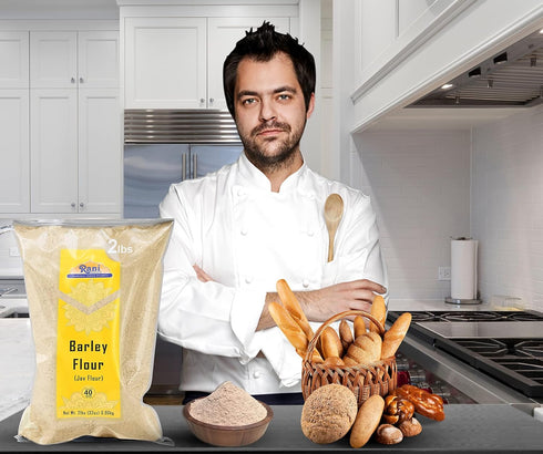 32oz (2lbs) 908g Rani Barley (Jav) Flour ~ All Natural | Gluten Friendy | Stone Ground | Vegan | NON-GMO | Kosher |