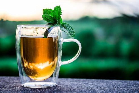 FIRE TEAS Relaxing Rooibos Evening Tea - Organic Herbal Tea with Peppermint, Lavender, Raspberry Leaf