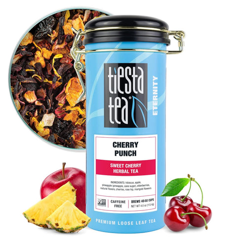 Tiesta Tea - Cherry Punch, Loose Leaf, Sweet Cherry Herbal Drink, Premium