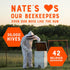 100% 32 oz. Nate's Florida Pure, Raw & Unfiltered Honey - Squeeze Bottle - All-natural Sweetener