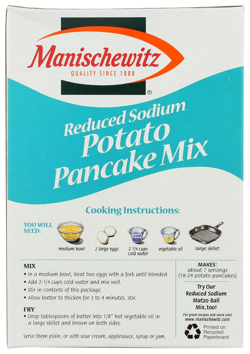 6 OZ MANISCHEWITZ Reduced Sodium Potato Pancake Mix