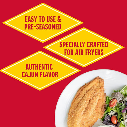 5 oz (Pack 6) Louisiana Fish Fry, Air Fry Fish Coating Mix