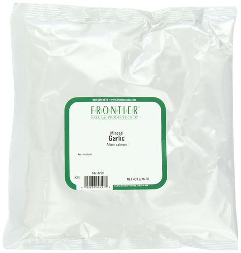 Frontier Co-op Minced Garlic, 1-Pound Bulk Bag, Aromatic and Flavorful, Great For