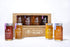 Set, 4 3 OZ Bee Harmony Classic Honey Flight, Mini Honey Gift Jars, Each, Premium, Raw, Made in the USA