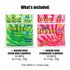 48 (2 Packs) Beacon Fizzers Soda Cream and Strawberry Flavour Units - Authentic South African Candy Lollies