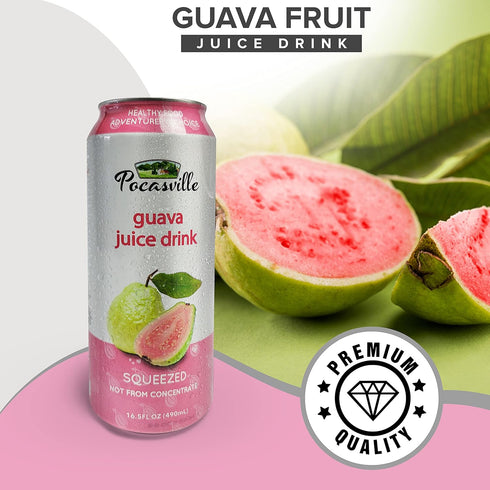 Pocasville 16.5 12 Fruit Juices, Squeezed not form Concentrate, Fluid Ounce Can (Mix, cans)