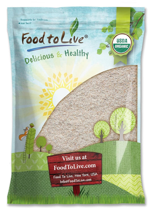 Food to Live Organic Whole Wheat Bread Flour, 8 Pounds - Whole