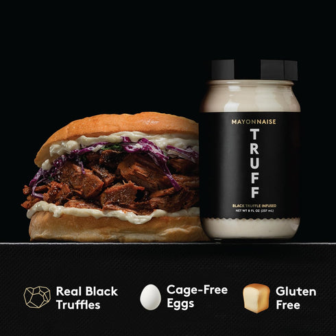 2 TRUFF Mayo, Gourmet Mayonnaise made with Black Winter Truffles, Sunflower Oil, Cage-Free Eggs | Heat and Umami