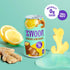 100% 12 oz (Pack 12) Swoon Ginger Lemonade - Sugar Free Lemonade, Low Carb, Keto & Paleo-Friendly, Gluten-Free - Zero
