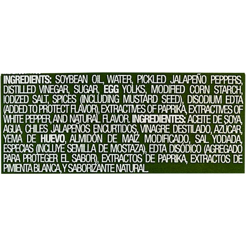 10.3 oz (Pack 2) McCormick Jalapeo Mayonnaise Dressing, fl