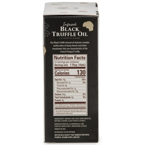 Set, 8.45 Oz (Set 2) La Tourangelle, White Truffle Oil & Black Truffle Oil Complex Gourmet Earthy Flavor for Drizzling