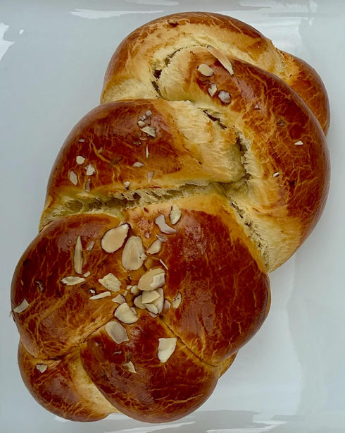 Glyka-Sweets 1.5 lb Tsoureki Traditional Greek Loaf Bread with Mahlepi, about