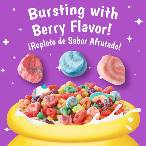 Lucky Charms Berry Swirl Breakfast Cereal with Marshmallows, Whole Grain Kids Breakfast Cereal, 10.9 oz