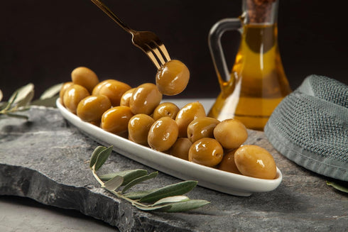 30 Oz (850g) Marmarabirlik, Green Olives, Turkish Whole Olive, Gourmet Mediterranean Flavor, Healthy Snack Food